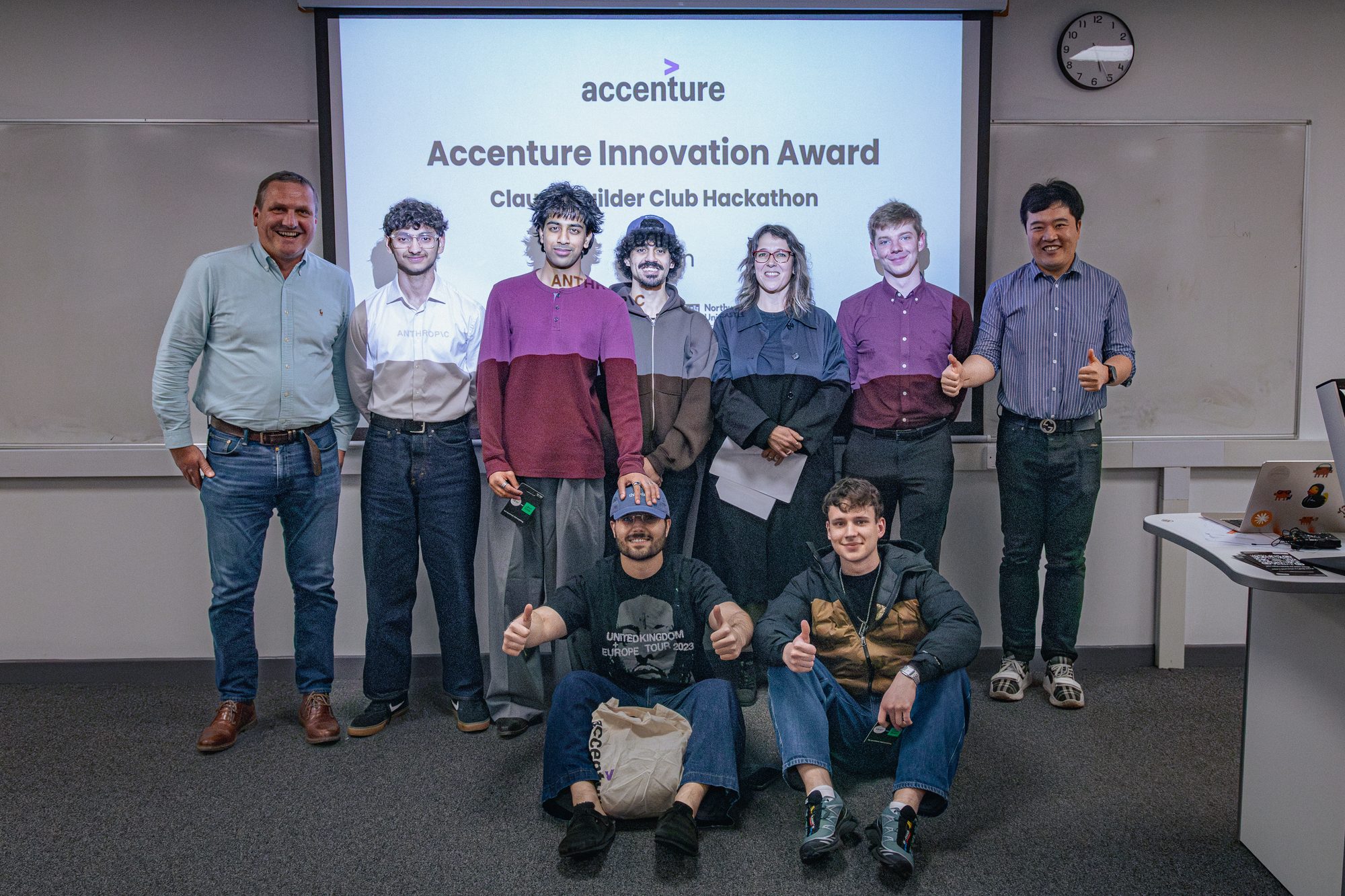 The Accenture Innovation Award presented on stage