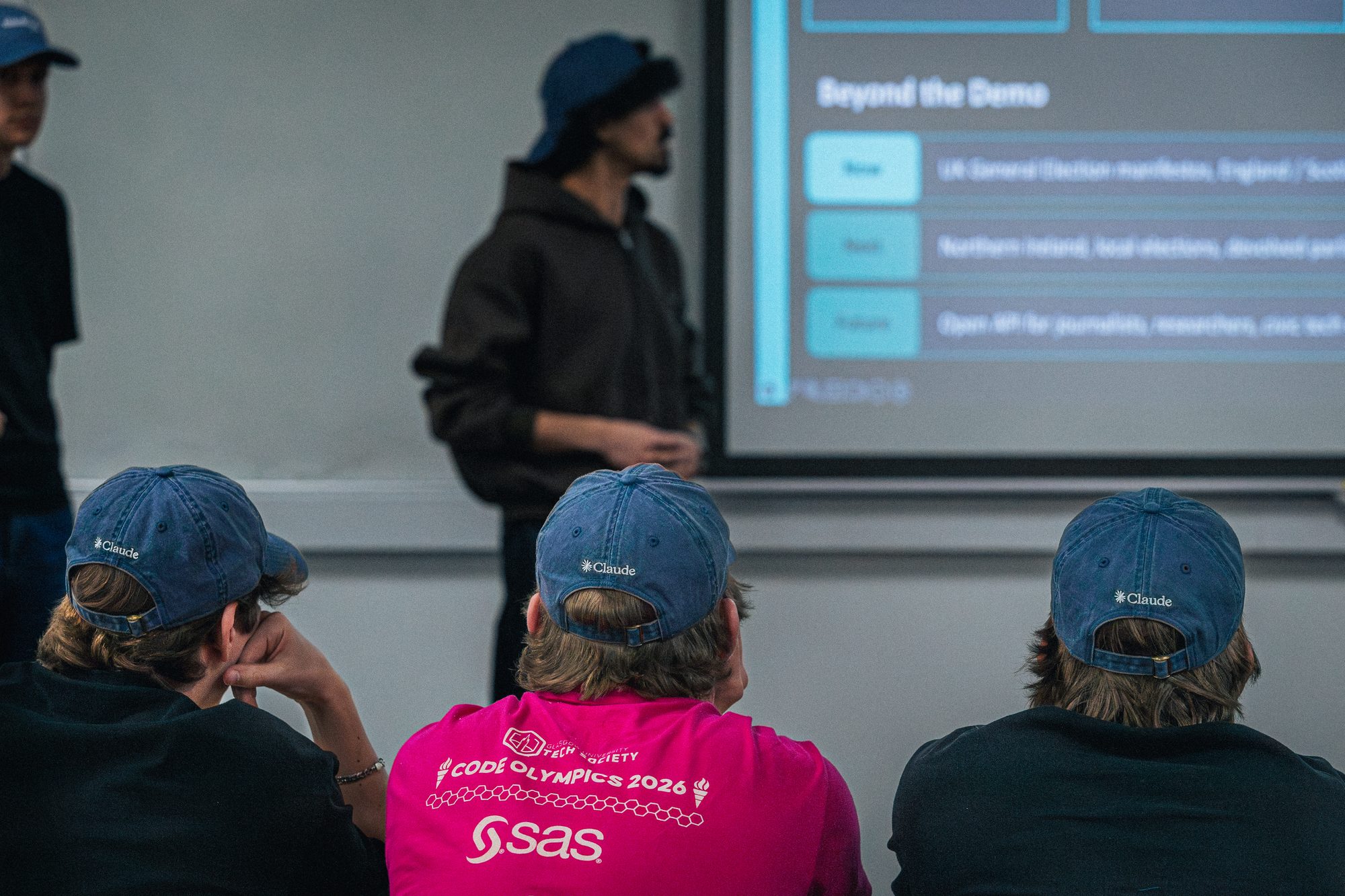 Speaker presenting a Beyond the Demo talk