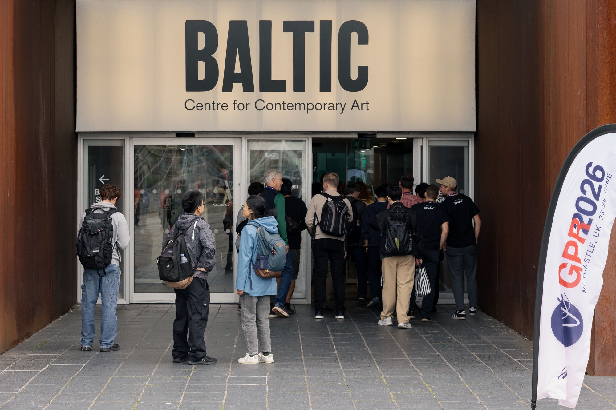 Delegates arriving at the BALTIC Centre for Contemporary Art for the conference icebreaker