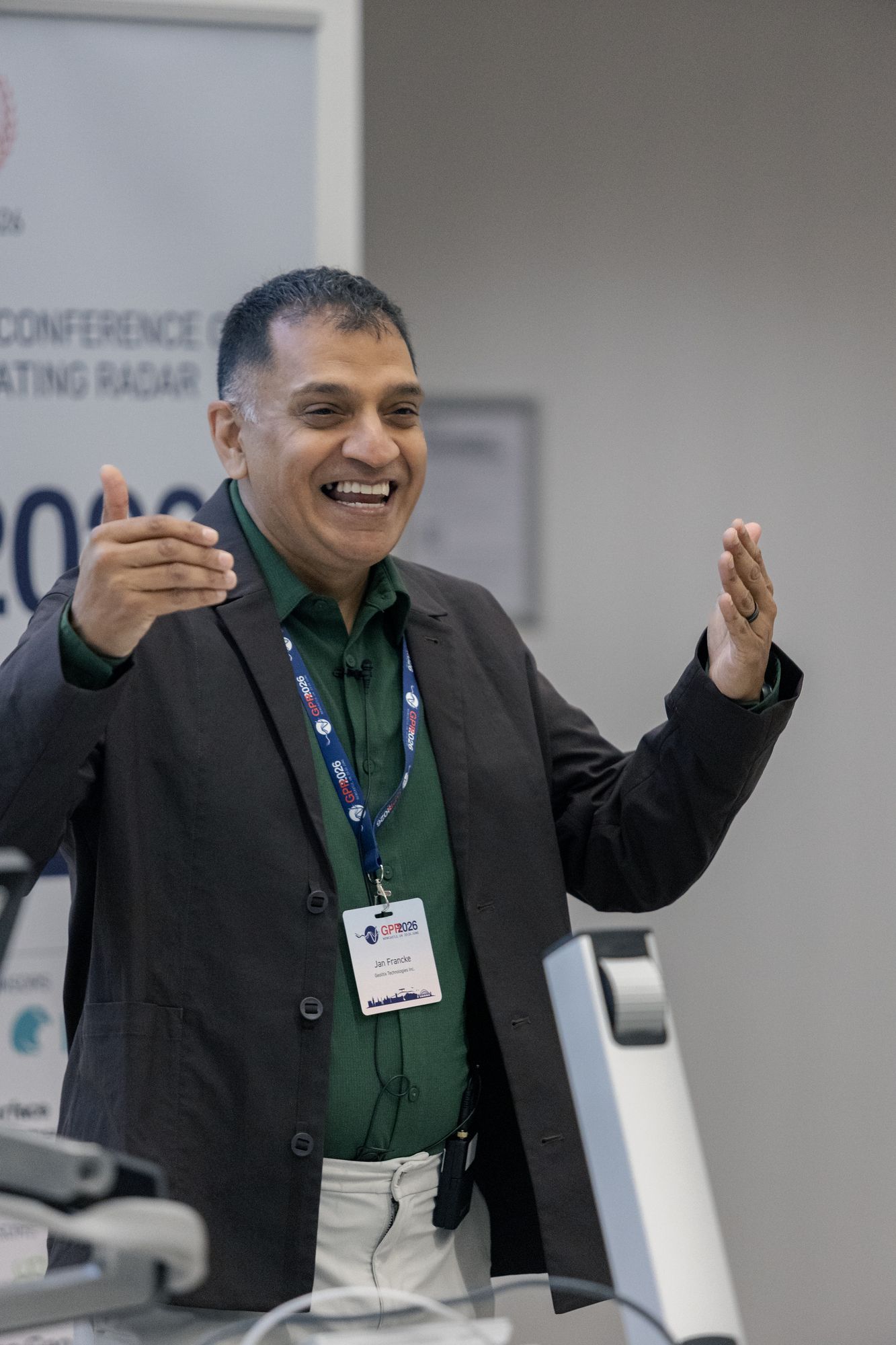 A speaker addressing delegates during a technical session